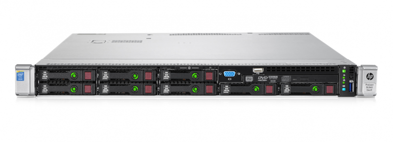 Изображение Сервер HP Proliant DL360 G9 Xeon 2x E5-2696v4 256Gb 2133P DDR4 8x noHDD 2.5" SAS RAID p440ar, 2048Mb 2xPSU 500W