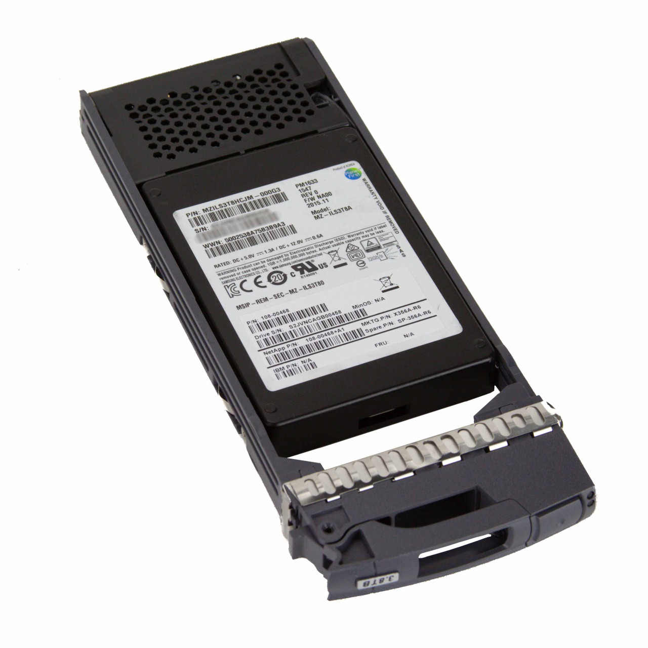 Подробное фото SSD 2,5" 3.8Tb SAS 12G Netapp X358A в салазках