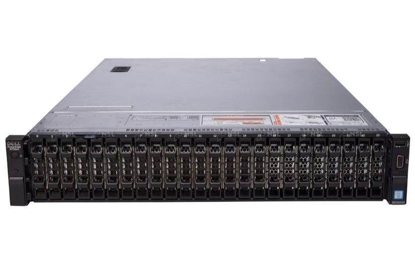 Изображение Сервер DELL PowerEdge R730XD Xeon 2x E5-2690v4 192Gb DDR4 2133P 24x+2x noHDD  2.5", SAS RAID Perc H330, 2*PSU 1100W