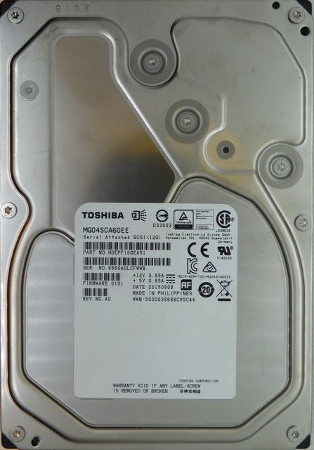 Жесткий диск  Toshiba 6TB  SAS 12G LFF