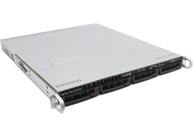 Подробное фото Сервер Supermicro 6018U Xeon 2x E5-2650v4 128Gb 2133P DDR4 4x noHDD 3.5"  RAID C612 SATA/SSD, PSU  2*750W