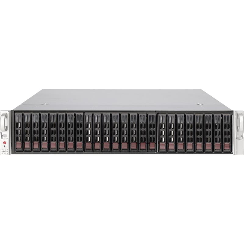 Изображение Сервер Supermicro 2027R 2*Xeon  E5-2667v2 128Gb 10600R DDR3 24x noHDD 2.5" SAS/SATA, RAID Adaptec ASR 5405Z, 2xPSU 920W