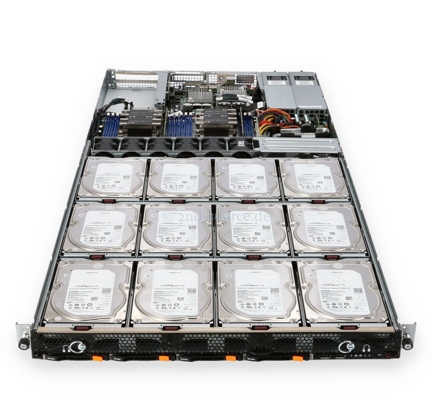 Подробное фото Сервер Supermicro 6019P-ACR12L Xeon 2x Gold 6154 192Gb DDR4 2400T 12x noHDD 3.5" + 4x 2.5" , RAID Broadcom 3224 SAS3 , 2*PSU 600W