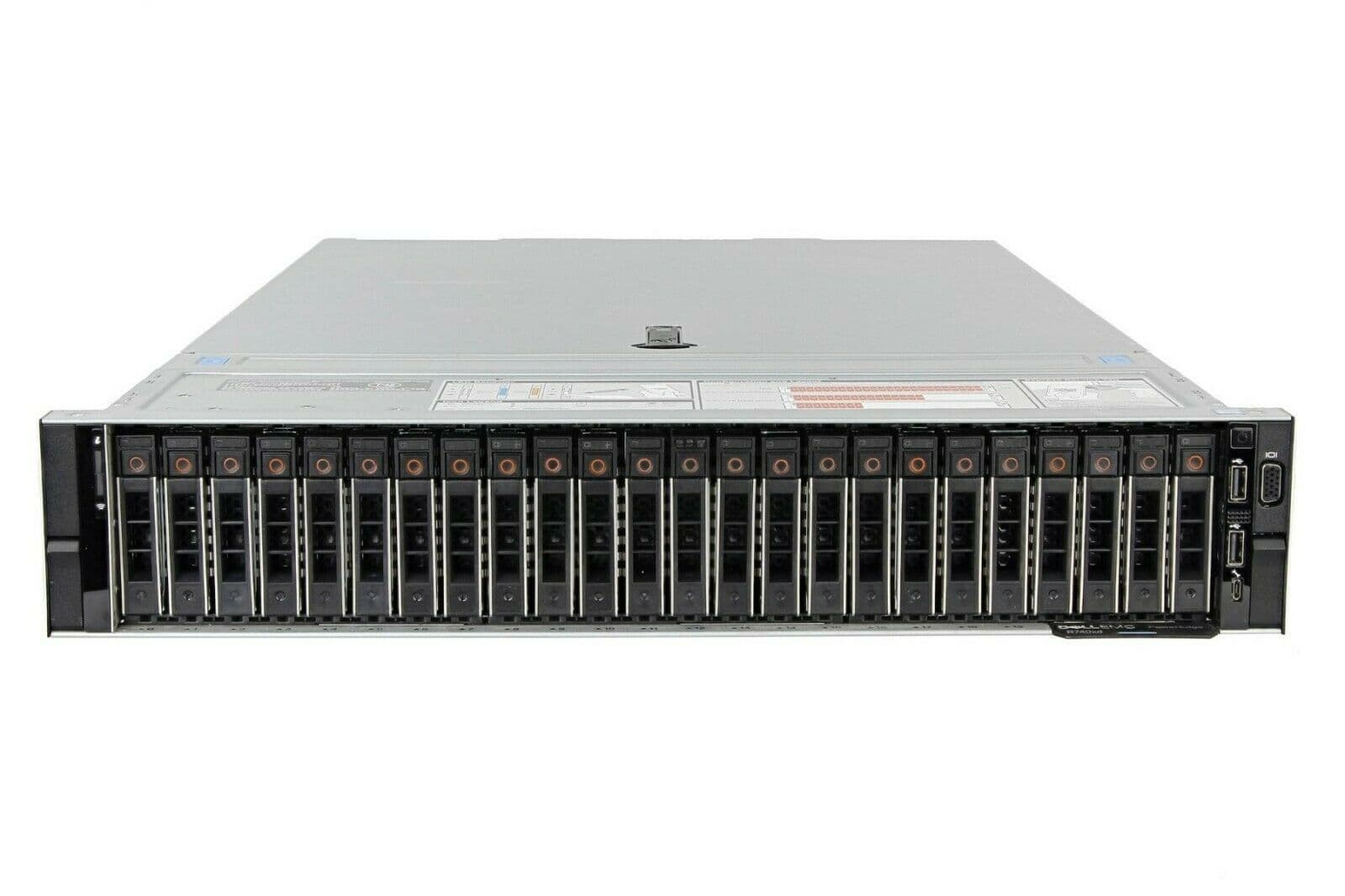 Изображение Сервер DELL PowerEdge R740XD Xeon 2x Gold 6144 256Gb DDR4 2400T 24x noHDD 2.5"(12x NVME), SAS RAID Perc H330, 2*PSU 1100W