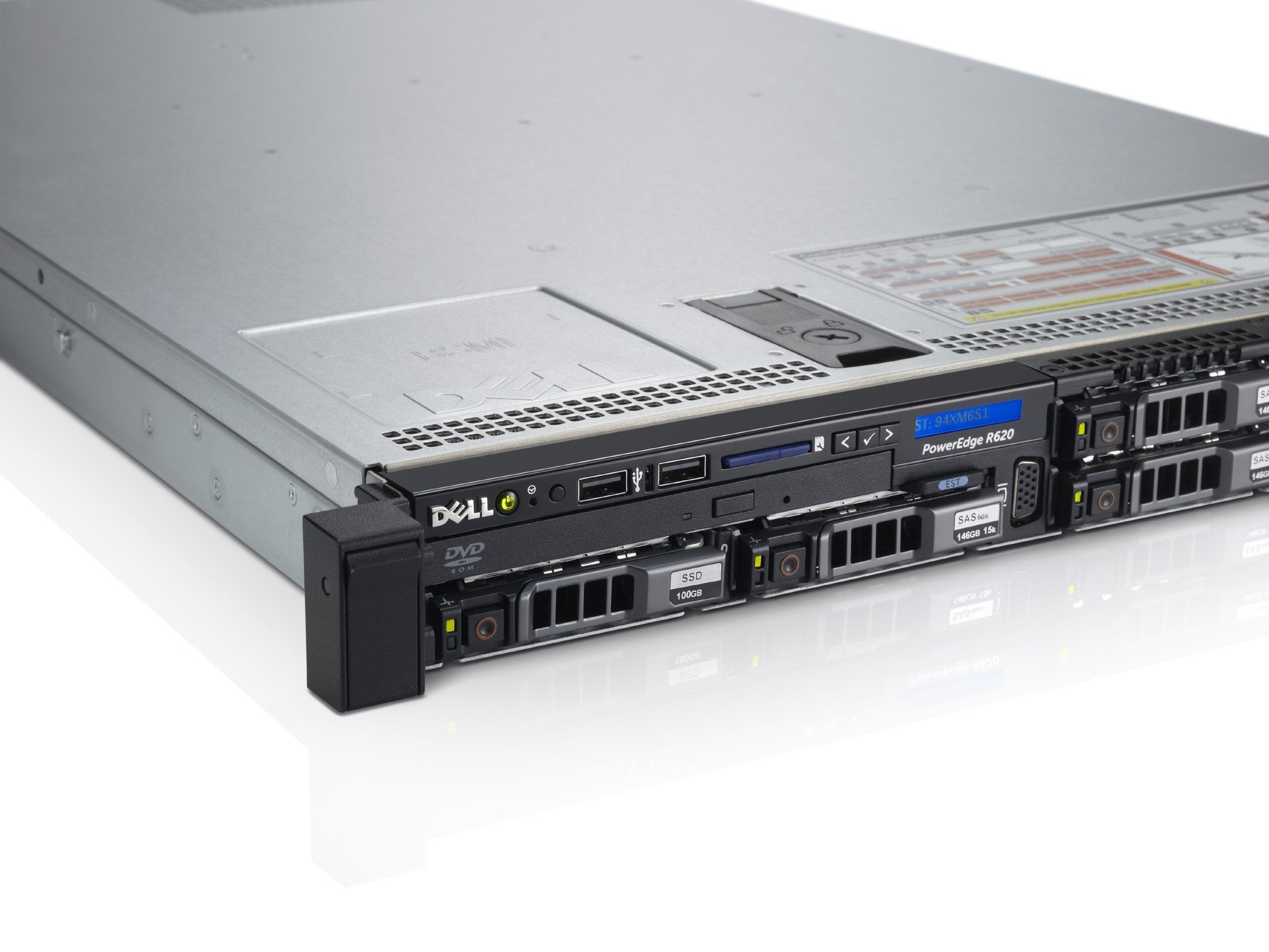 Подробное фото Сервер DELL PowerEdge R620 2*Xeon E5-2697v2 192Gb 12800R DDR3 8x noHDD 2.5" SAS RAID Perc H710 mini, 512Mb, DVD, 2*PSU 750W