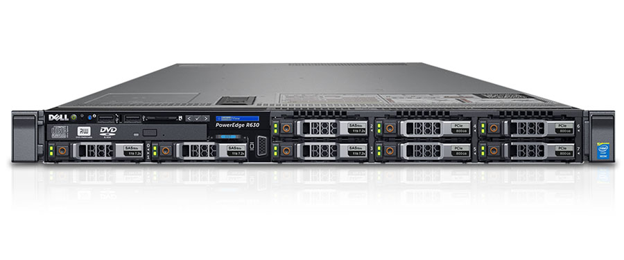 Изображение Сервер DELL PowerEdge R630 Xeon 2x E5-2696v4 256Gb 2133P DDR4 8x noHDD 2.5", SAS RAID Perc H330, DVD, 2*PSU 495W