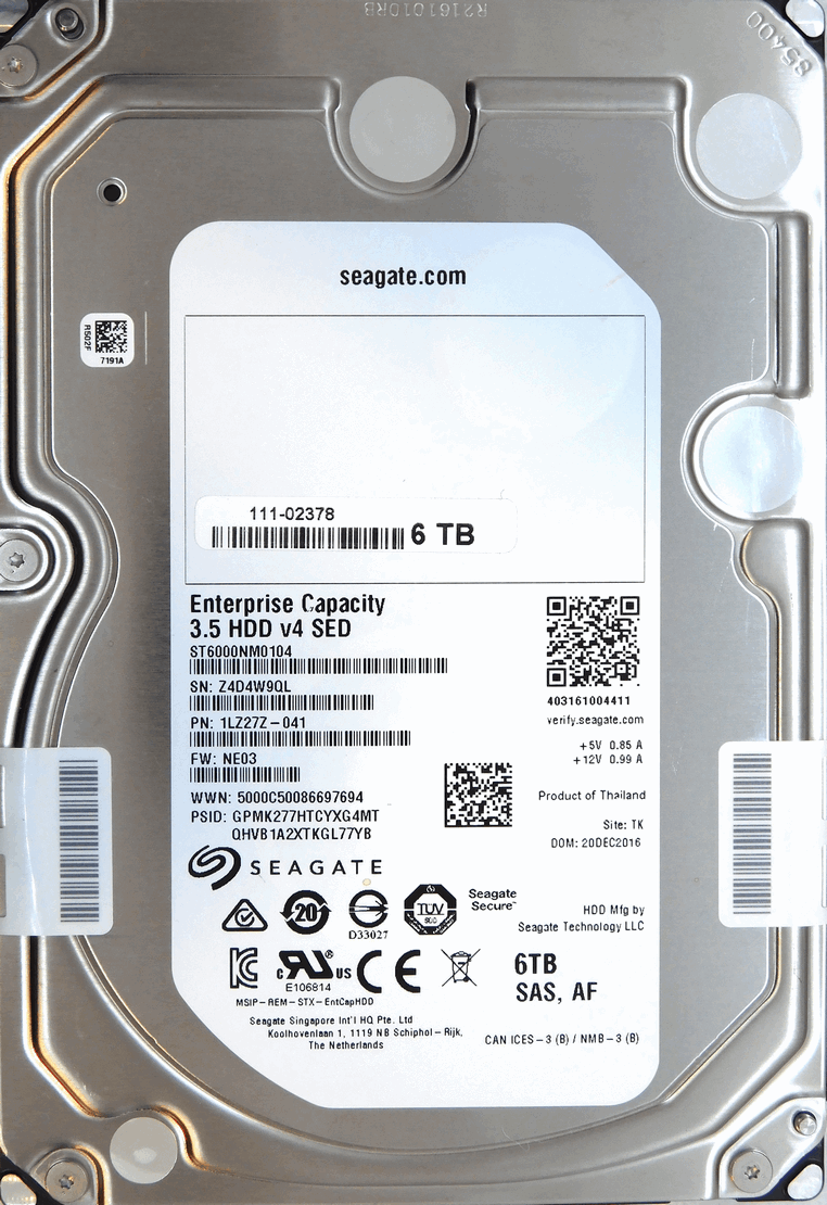 Жесткий диск Seagate 6TB SAS 12G 7.2K ST6000NM0104