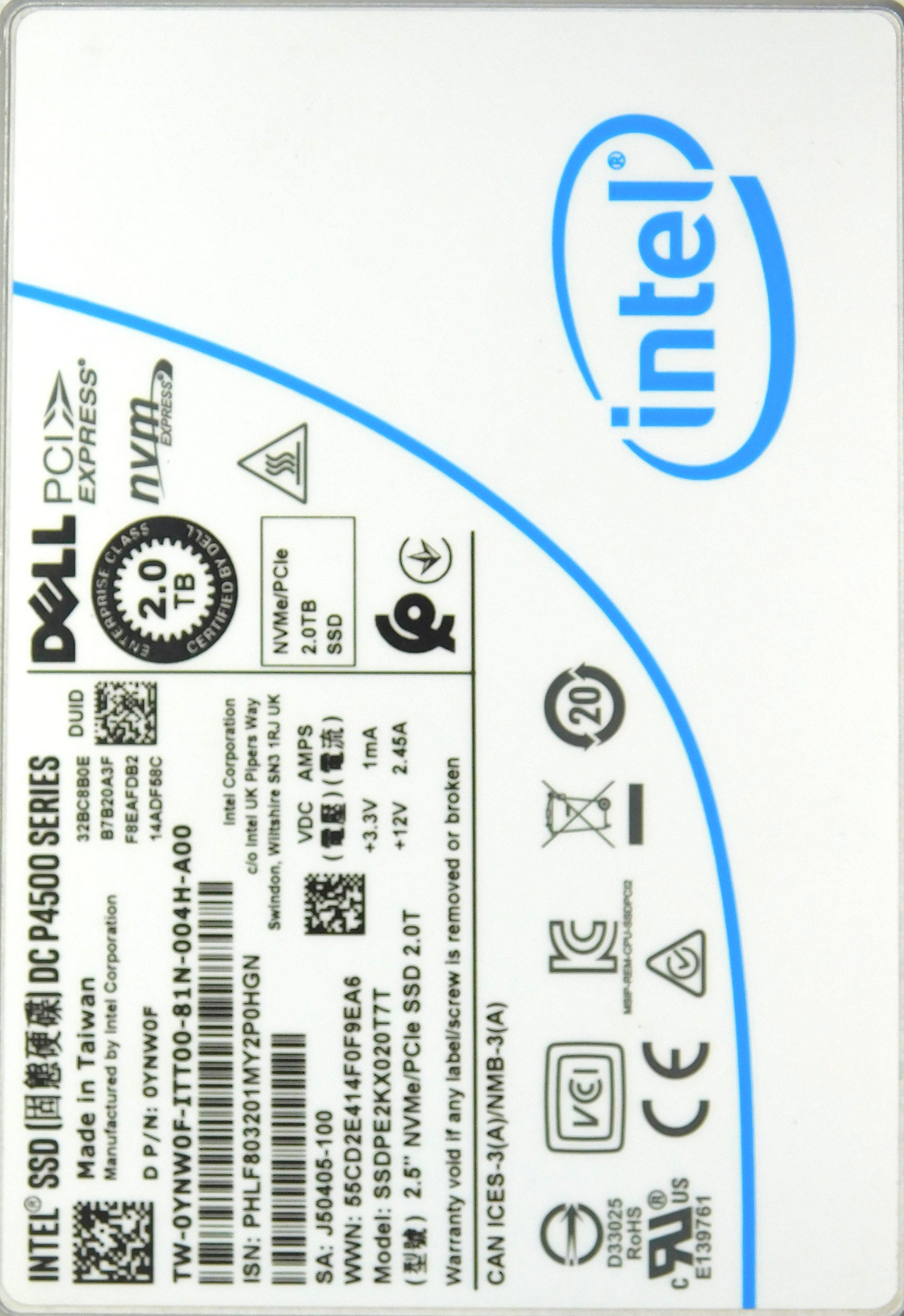 Твердотельный диск SSD 2.0Tb  Micron NVME