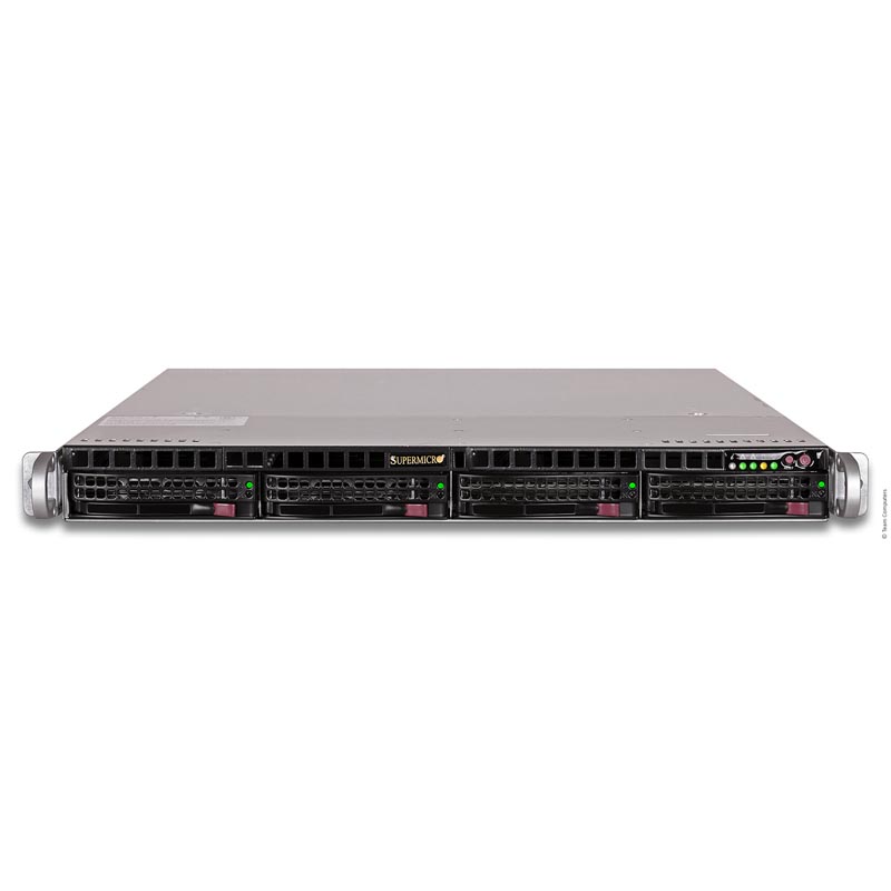 Изображение Сервер Supermicro 6019U 2x Xeon Platinum 8260 384Gb 2133P DDR4 4x noHDD 3.5" SATA/NVME , RAID C612 , 2*PSU 750W