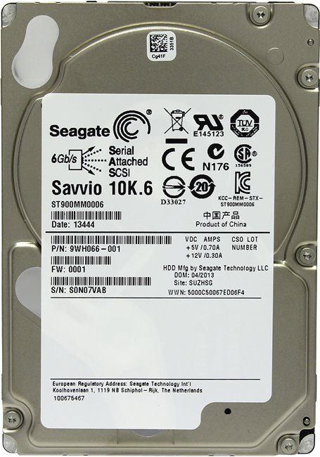 Жесткий диск Seagate 900Gb 10K SAS 6G SFF