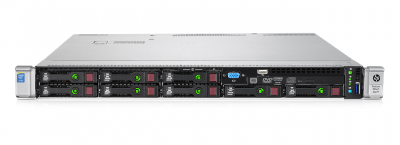 Изображение Сервер HP Proliant DL360 G9 Xeon 2x E5-2698v4 384Gb DDR4 2133P 8x noHDD 2.5" SAS RAID p440ar, 2048Mb 2xPSU 500W