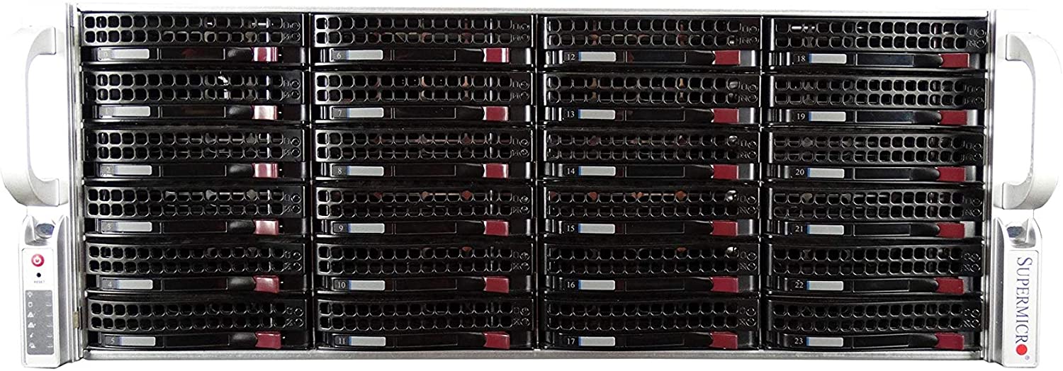 Изображение Сервер Supermicro 6048R Xeon 2x E5-2680v4 128Gb 2133P DDR4 36x noHDD 3.5" RAID AOC-S3008L-H8E , 2*PSU 1280W