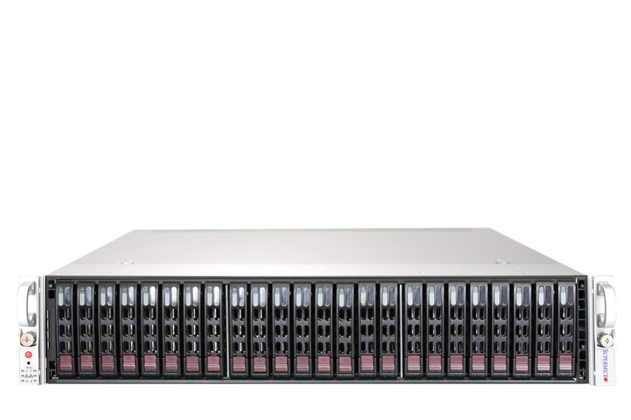Подробное фото Сервер Supermicro 2029P Xeon 2x Bronze 3104 64Gb DDR4 2666V 26x noHDD 2.5" SAS RAID AOC-S3108L-H8iR, 2*PSU 1200W