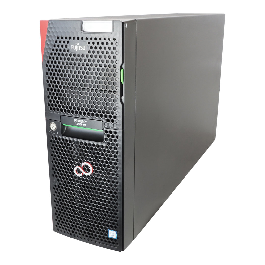 Изображение Сервер FUJITSU PRIMERGY TX2550 M4 Xeon 2x Gold 6126 128Gb DDR4 2400T 4x noHDD 3.5"  RAID C624 , DVD, 2x PSU 450W