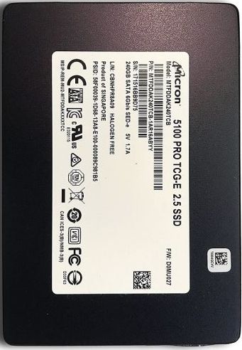 Твердотельный диск SSD 2.5" 240Gb Micron SATA 6G