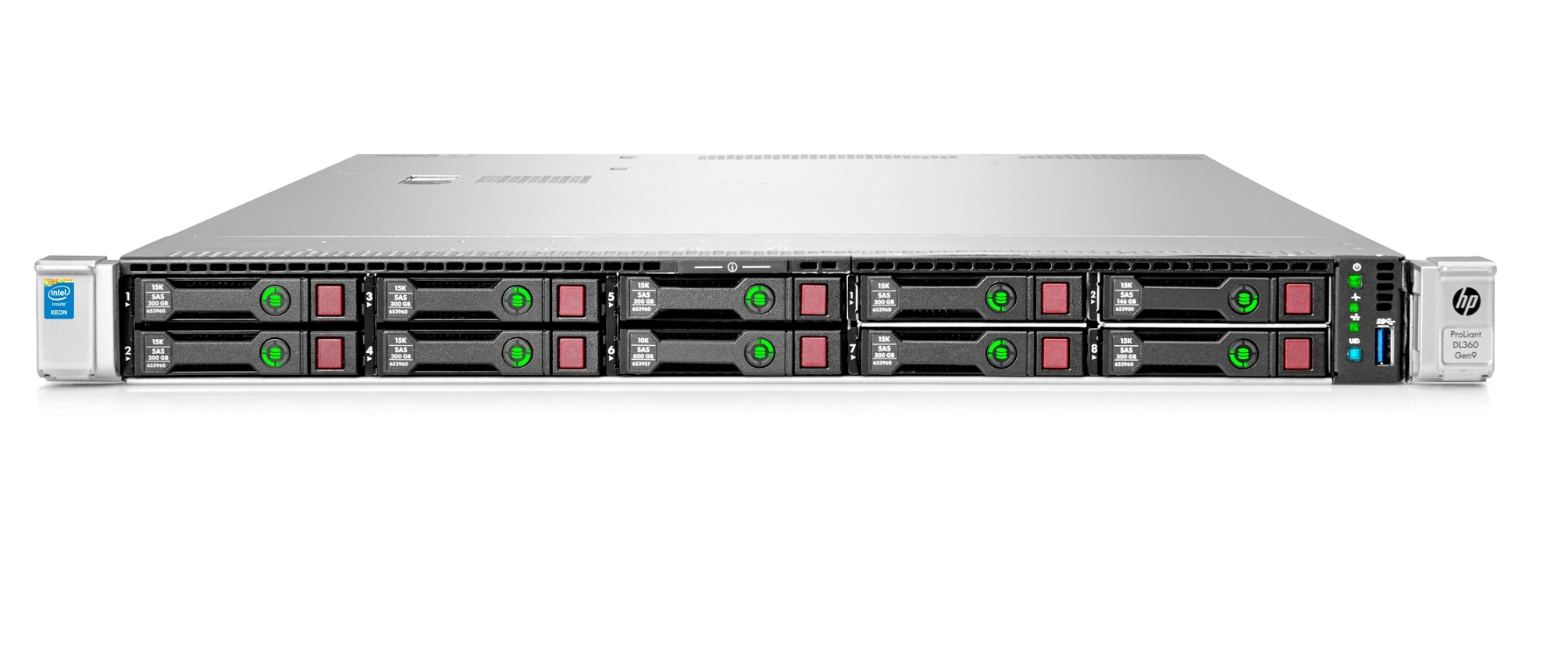 Подробное фото Сервер HP Proliant DL360P G8 2x E5-2695v2 128Gb 10600R DDR3 10x noHDD 2.5" SAS RAID p420i, 1024Mb,  2xPSU 750W
